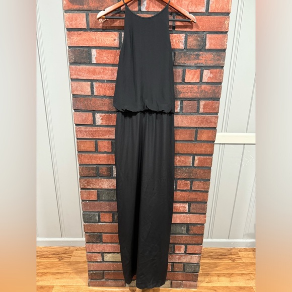 Tibi Halter Crisscross Silk Maxi Dress - Picture 5 of 14